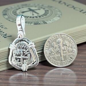 Atocha 925 Sterling Silver Mini Coin Pendant